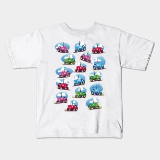 Tractor cartoon pattern. Kids T-Shirt